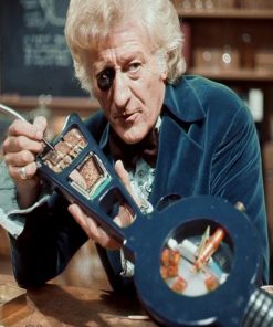 Doctor Who And The Daleks Jon Pertwee Blue Velvet Blazer on Sale