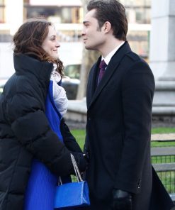 Ed Westwick Gossip Girl Black Wool Coat Buy now