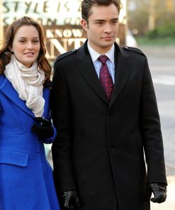 Ed Westwick Gossip Girl Black Wool Coat Shop now