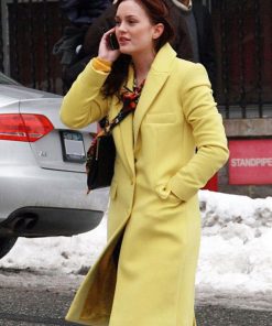 Gossip Girl Blair Waldorf Yellow Wool Coat Gifts For Her