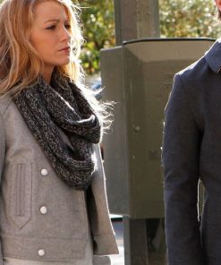 Gossip Girl Blake Lively Gray Wool Jacket Shop now