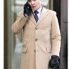 Gossip Girl Chuck Bass Brown Wool Coat