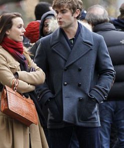 Gossip Girl Nate Archibald Gray Wool Peacoat Shop now