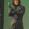 Hit Man Glen Powell Vintage Black Leather Coat