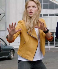 Jacqueline Scislowski Power Rangers Beast Morphers Leather Jacket