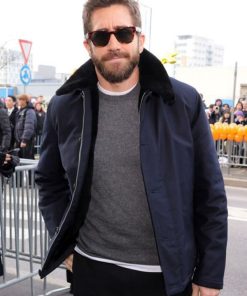 Jake Gyllenhaal Blue Cotton Jacket