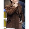 Jude Law Genius Brown Wool Coat