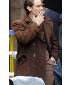 Jude Law Genius Brown Wool Coat