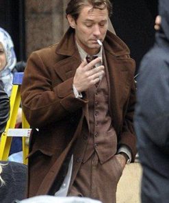 Jude Law Genius Brown Wool Coat Black Friday Sale