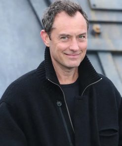 Jude Law Star Wars Skeleton Crew Black Wool Jacket Shop now