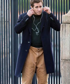 Road House Jake Gyllenhaal Blue Wool Coat Sale
