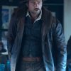 1923 Brandon Sklenar Cowboy Brown Leather Coat