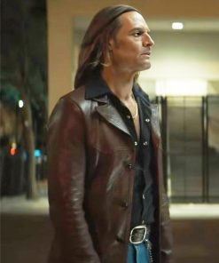 Duster Josh Holloway Brown Leather Jacket
