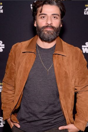 Star Wars The Rise of Skywalker Oscar Isaac Suede Leather Jacket