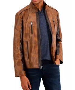 Steve Martin Only Murders In The Building Brown Leather Jacket Shop now