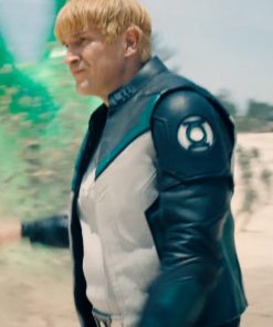 Superman 2025 Guy Gardener Green Lantern Leather Jacket Comic Con