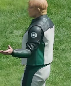 Superman 2025 Guy Gardener Green Lantern Leather Jacket on Sale