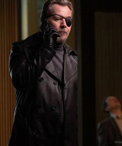 The Courier Gary Oldman Black Vintage Leather Coat Black Friday Sale