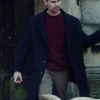 Theo James The Gentlemen Blue Wool Coat Sale