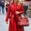 Amanda Holden Leather Coat