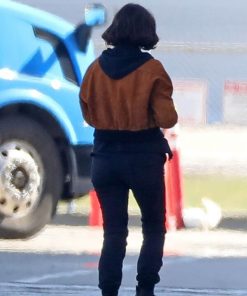 Ana De Armas Suede Jacket