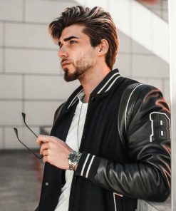 B Logo Mans Varsity jacket