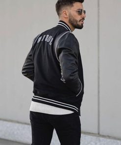 B Logo Mans Varsity jacket