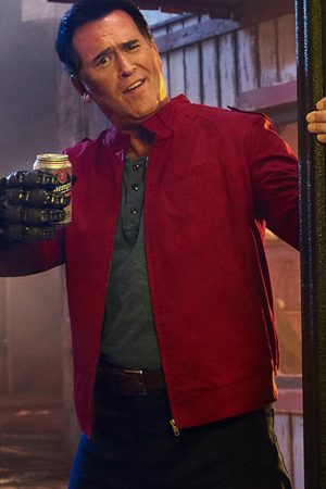 Bruce Campbell Ash Vs evil Dead Red Cotton Jacket