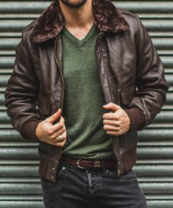 G1 Flight Brown Leather Jacket
