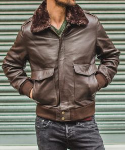 G1 Flight Brown Leather Jacket