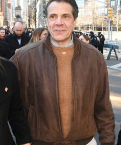 Andrew Cuomo Leather Jacket