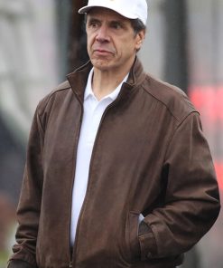 Andrew Cuomo Leather Jacket