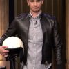 Andrew Garfield Black Leather Jacket