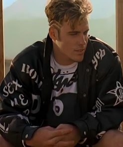 Cool as Ice Johnny Black Bomber Leather Jacket Shop now