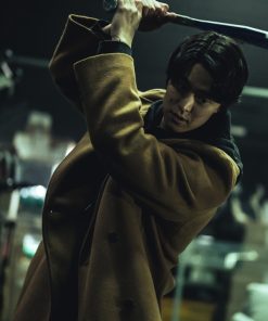 Gong Myung Mercy for None Brown Wool Coat