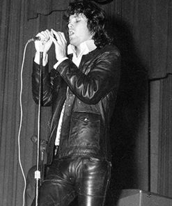 Jim Morrison Vintage Classic Leather Jacket Hot Sale