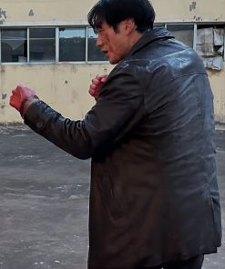 Mercy for None So Ji-Sub Black Leather Coat Gifs For Him