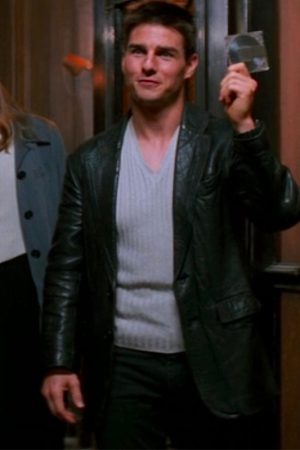 Mission Impossible 1996 Tom Cruise Leather Blazer