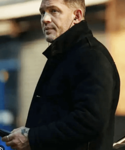 MobLand Tom Hardy Black Wool Jacket Winter Sale