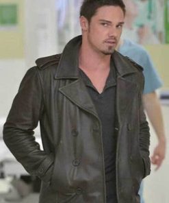 Jay Ryan Brown Leather Jacket