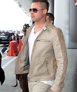 Brad Pitt Suede Jacket
