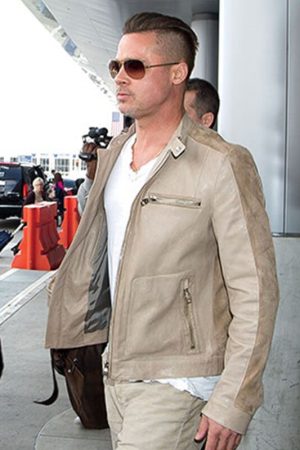 Brad Pitt Suede Jacket