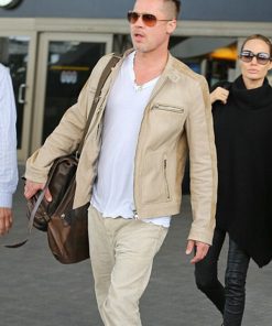 Brad Pitt Suede Jacket