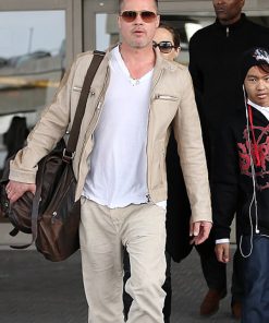 Brad Pitt Suede Jacket
