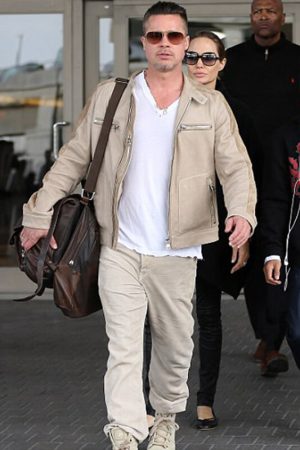 Brad Pitt Suede Jacket