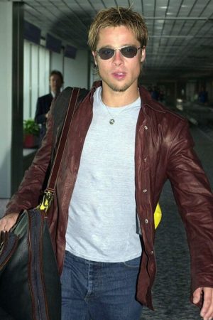 Brad Pitt Brown Jacket