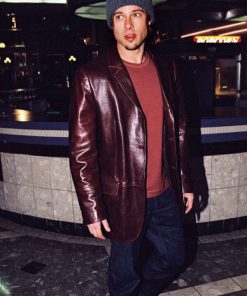 Brad Pitt Brown Coat