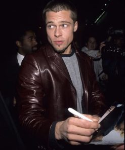 Brad Pitt Brown Coat