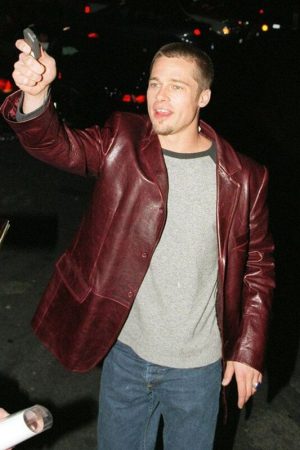 Brad Pitt Brown Coat