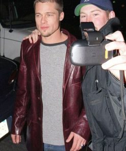 Brad Pitt Brown Coat